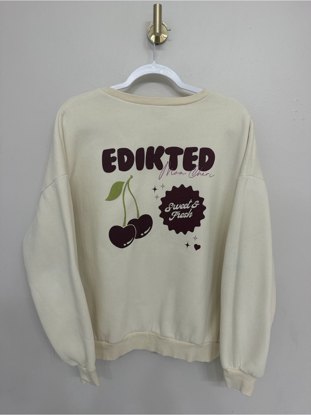 Edikted Cherry Babe Sweatshirt